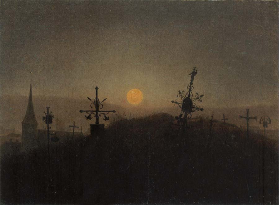 Cemetery in the Moonlight